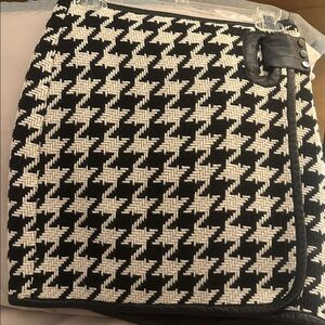 Cynthia Steffe Black and Cream Houndstooth Mini Skirt
Vintage